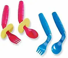 EasieEaters Curved Utensils With Shield