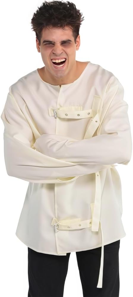 Amscan White Asylum Straitjacket #8406026, Small/Medium