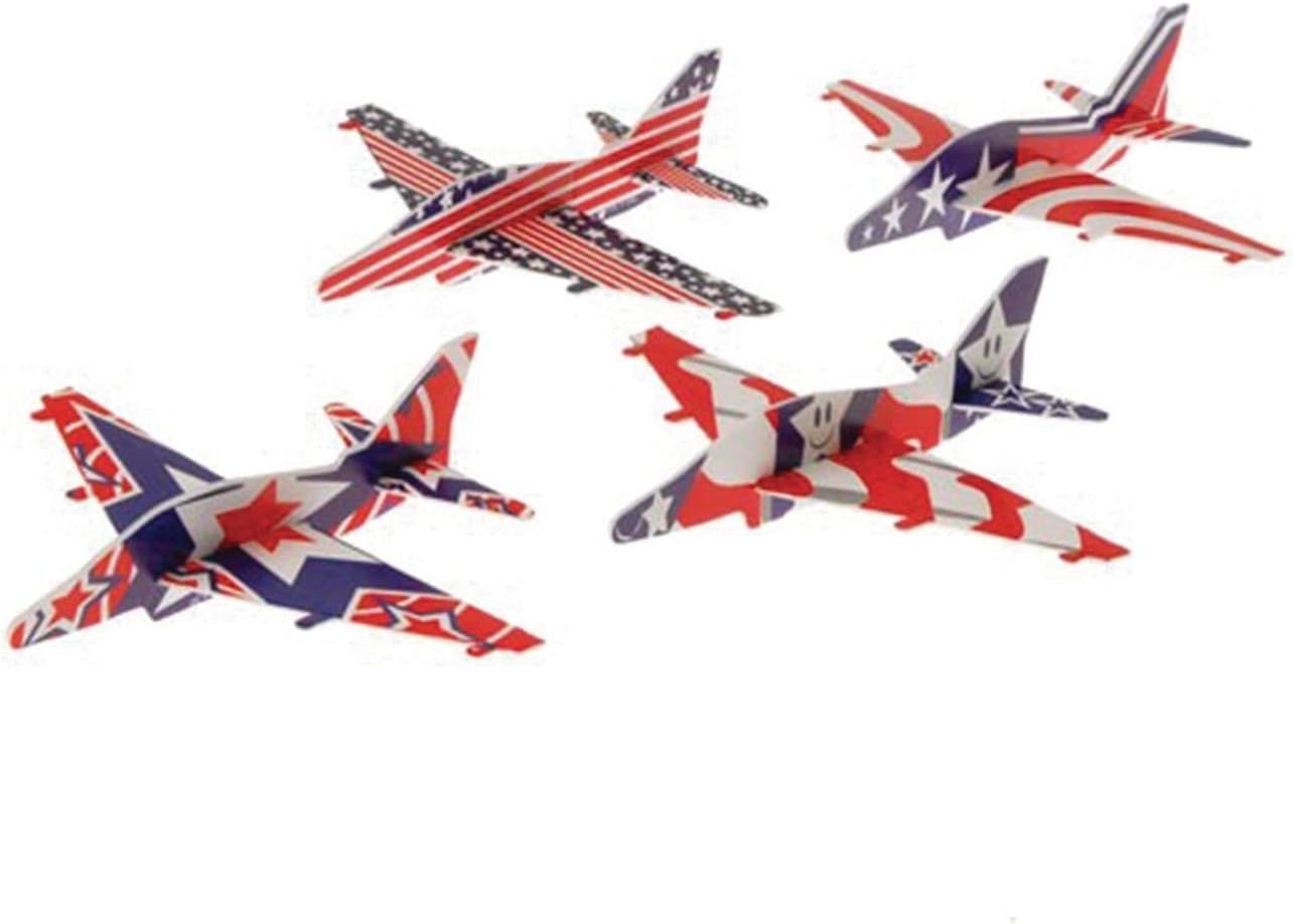 U. S. Toy Patriotic Gliders #1737, Pack of 12
