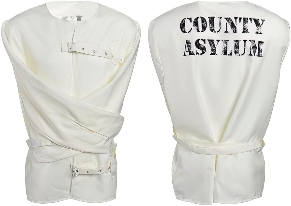 Amscan White Asylum Straitjacket #8406026, Small/Medium