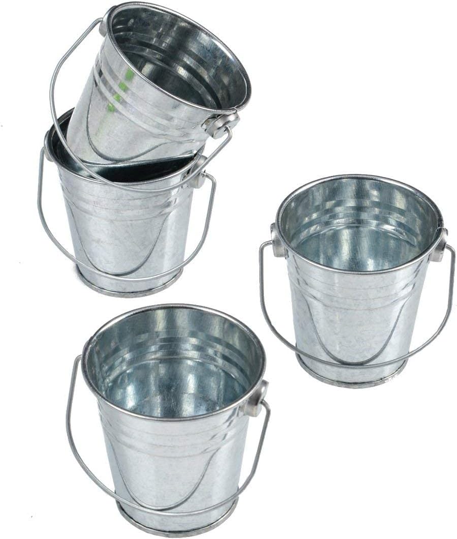 U. S. Toy Mini Metal Buckets #1970, Pack of 12