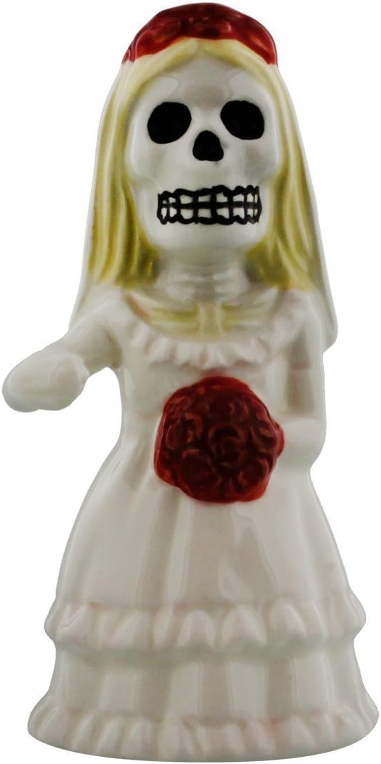 Pacific Trading Day of the Dead Love Never Dies Couple Salt and Pepper Shakers #10771