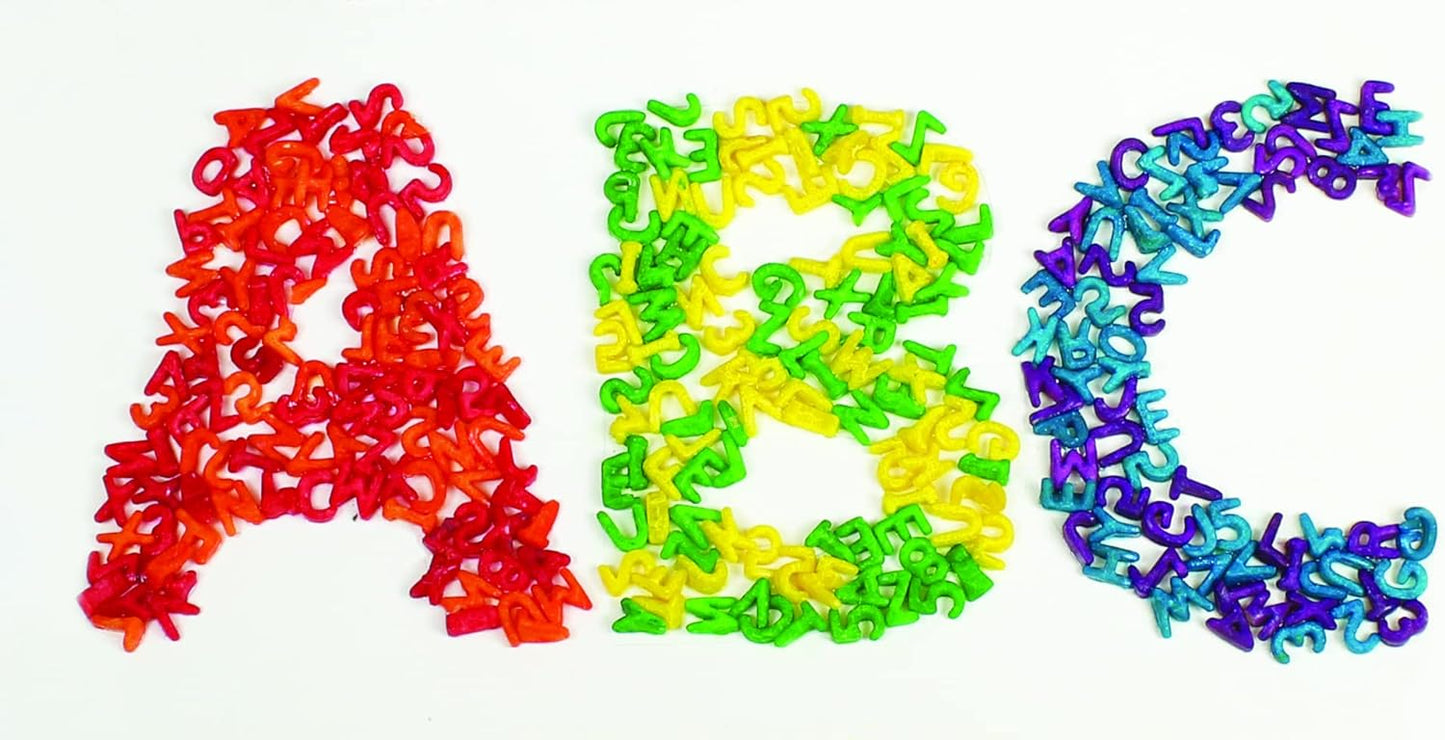 Roylco Colored Alpha Noodles #R2112, 0.5 lb