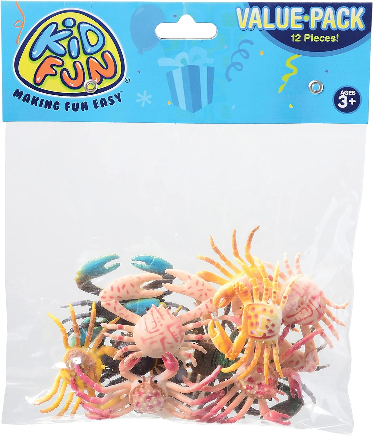 US Toy Plastic Toy Crabs Action Figure #1621, Pack of 12
