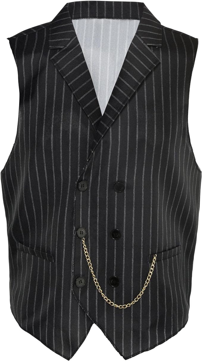 Amscan Adult Roaring 20's Stripe Gangster Vest #8405257
