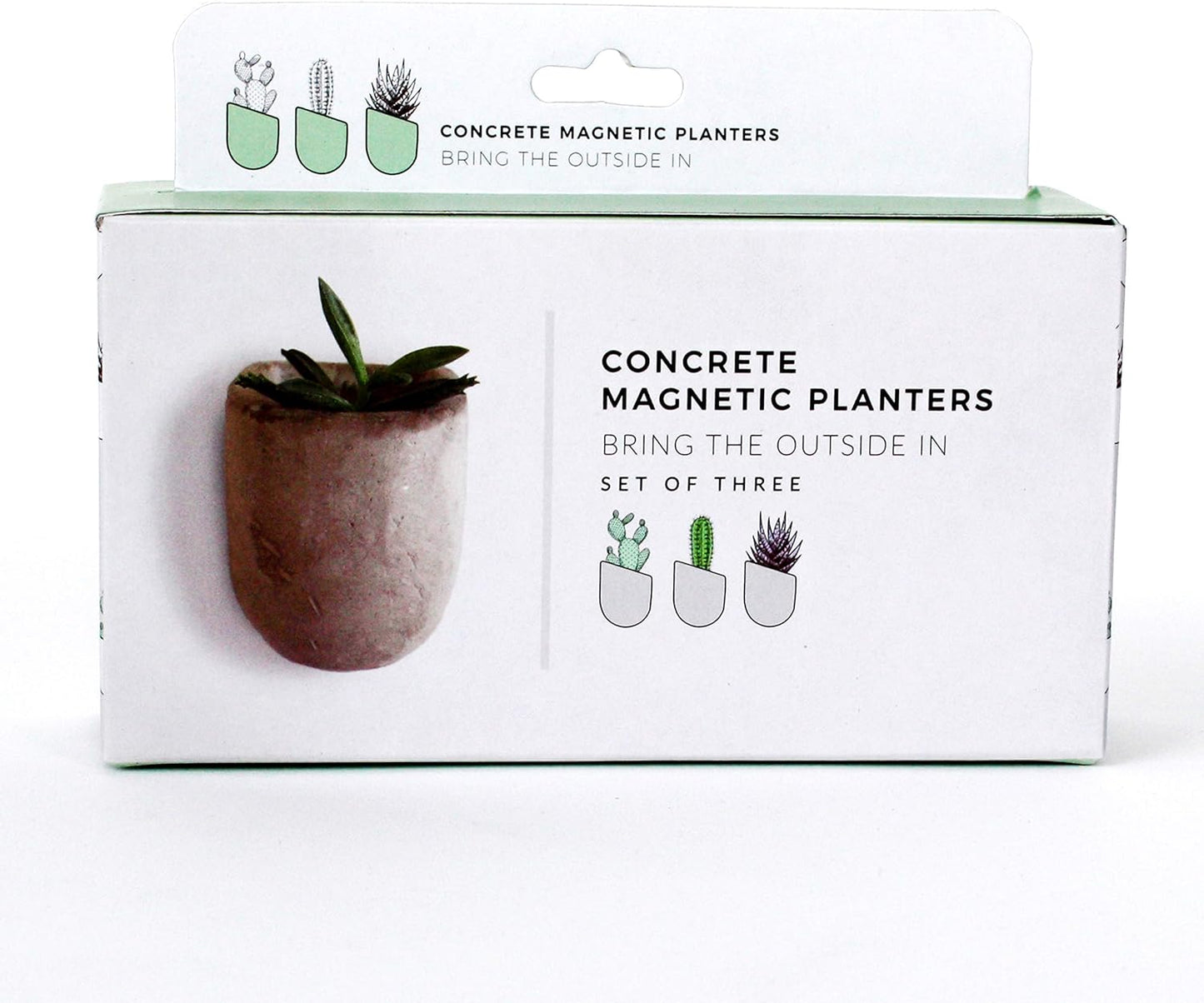 Gift Republic - Set of 3 Magnetic Plant Pots #GR450067