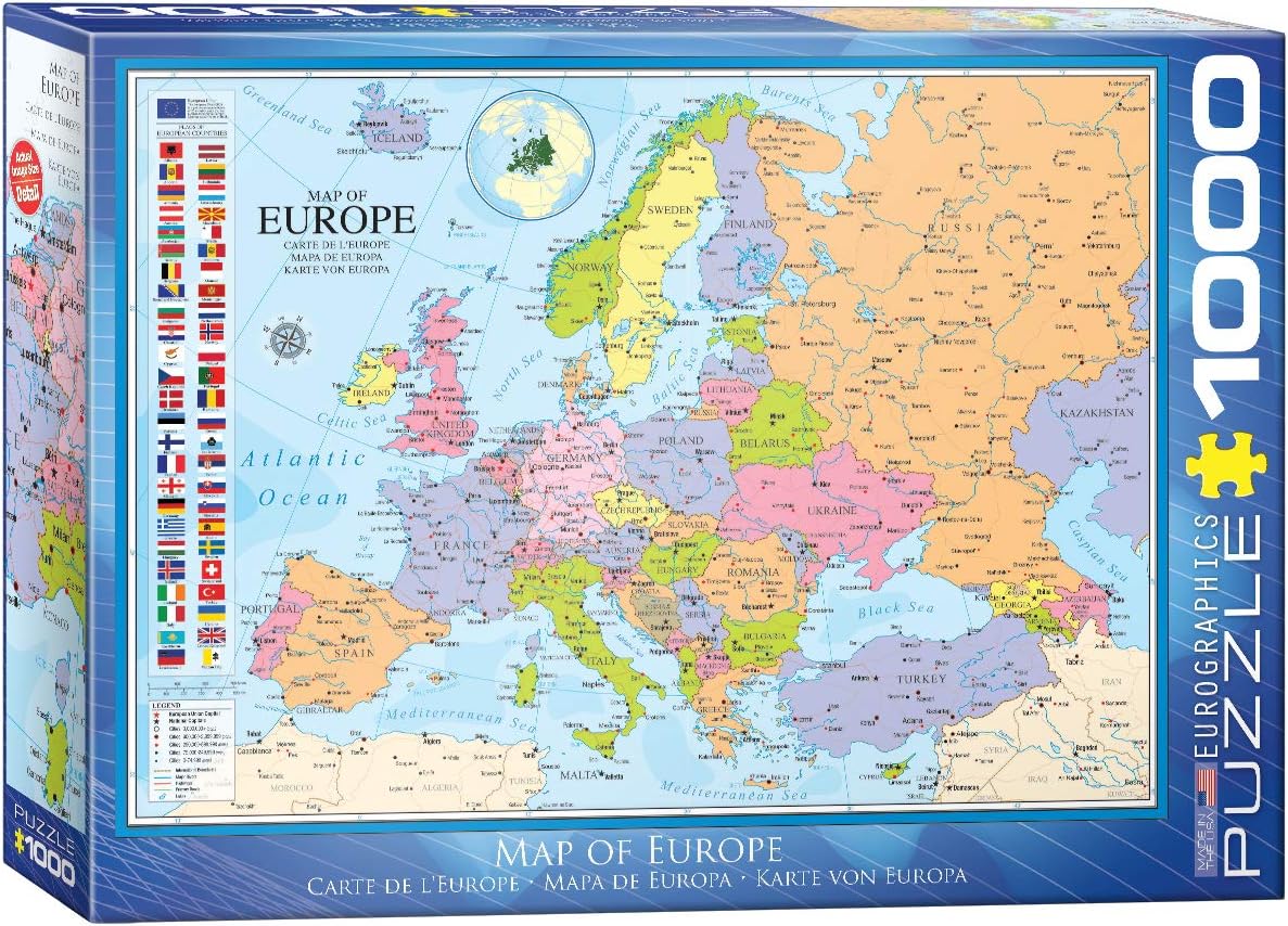 EuroGraphics Map of Europe Puzzle (1000 Piece) #6000-0789