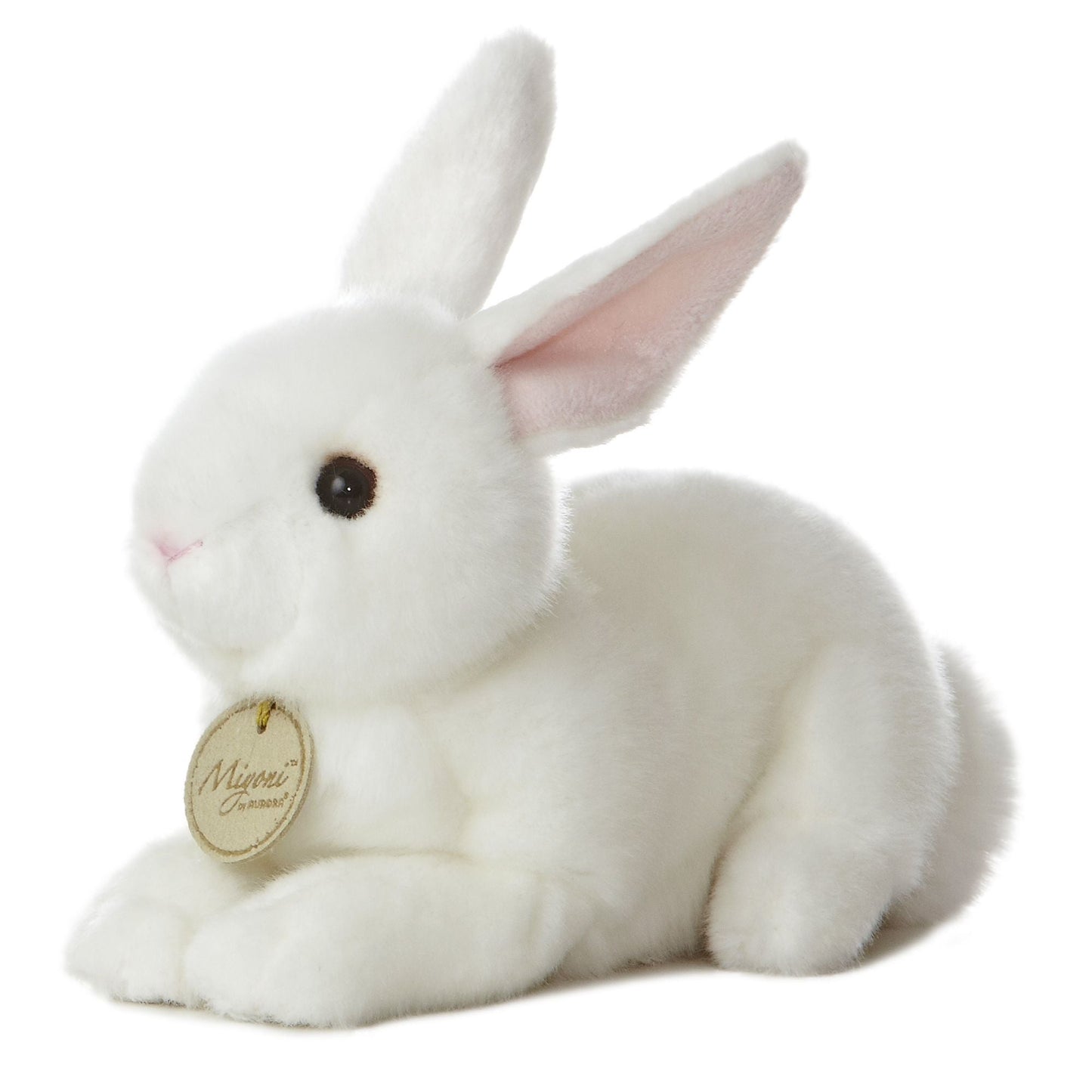 Aurora Miyoni 8" American White Rabbit Plush Toys #10910