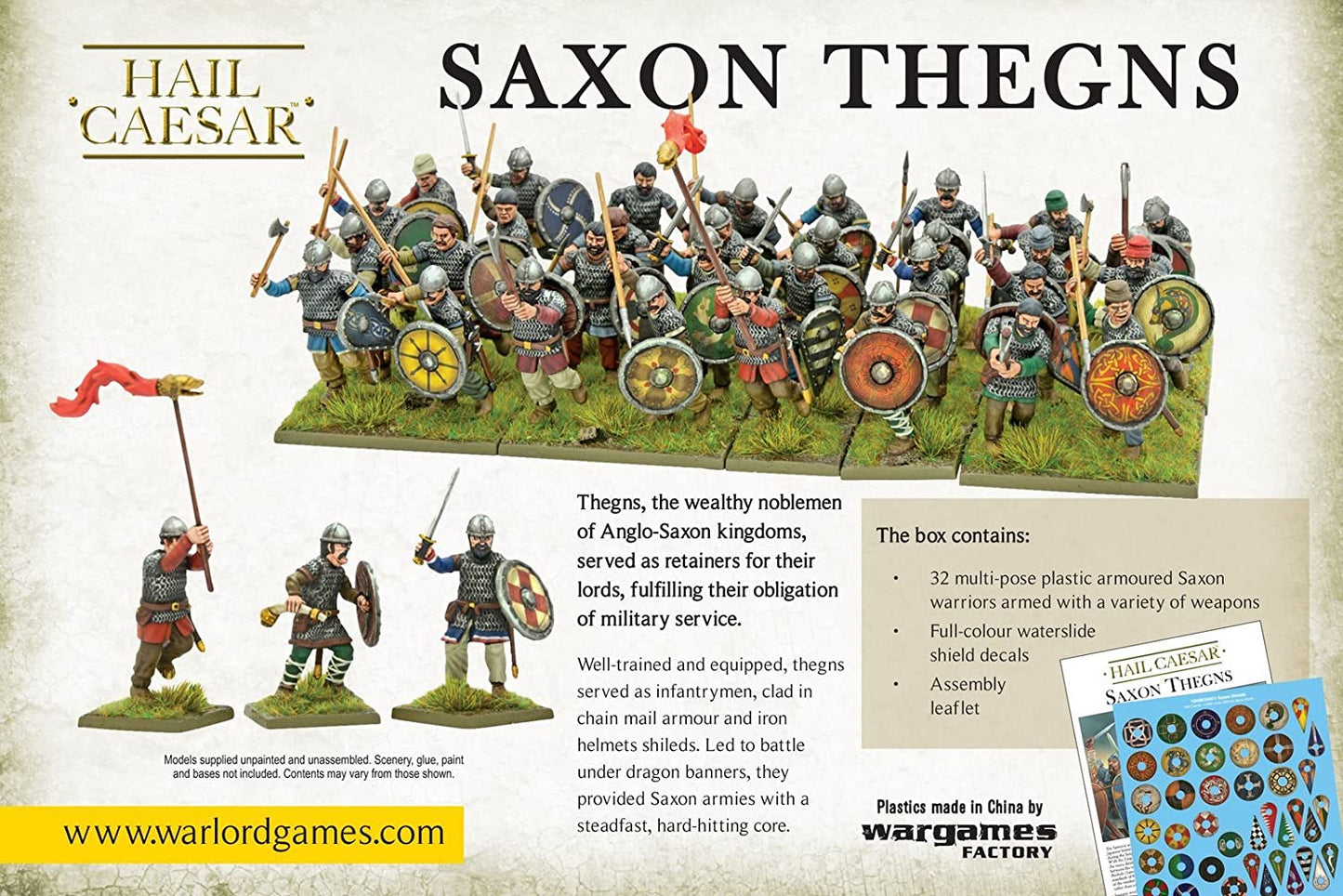 Warlord Games Hail Caesar - Saxon Thegns - Wargaming Miniatures #102013002