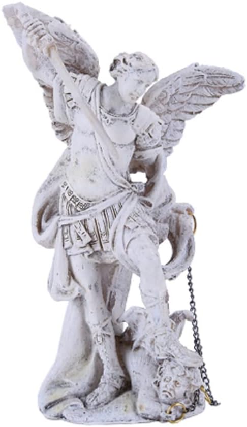 Pacific Giftware 4.75" Tall White Saint Michael Prince of Heavenly Hosts Archangel Collectible Figurine #11200