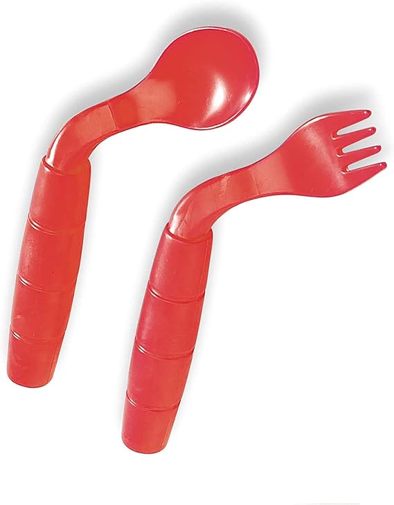 EasieEaters Curved Utensils Without Shield
