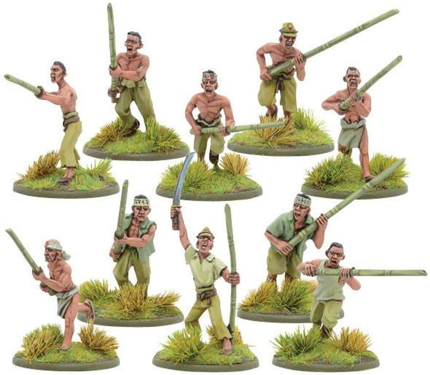 Warlord Game Bolt Action: Japanese Bamboo Spear Fighter Squad #402216001