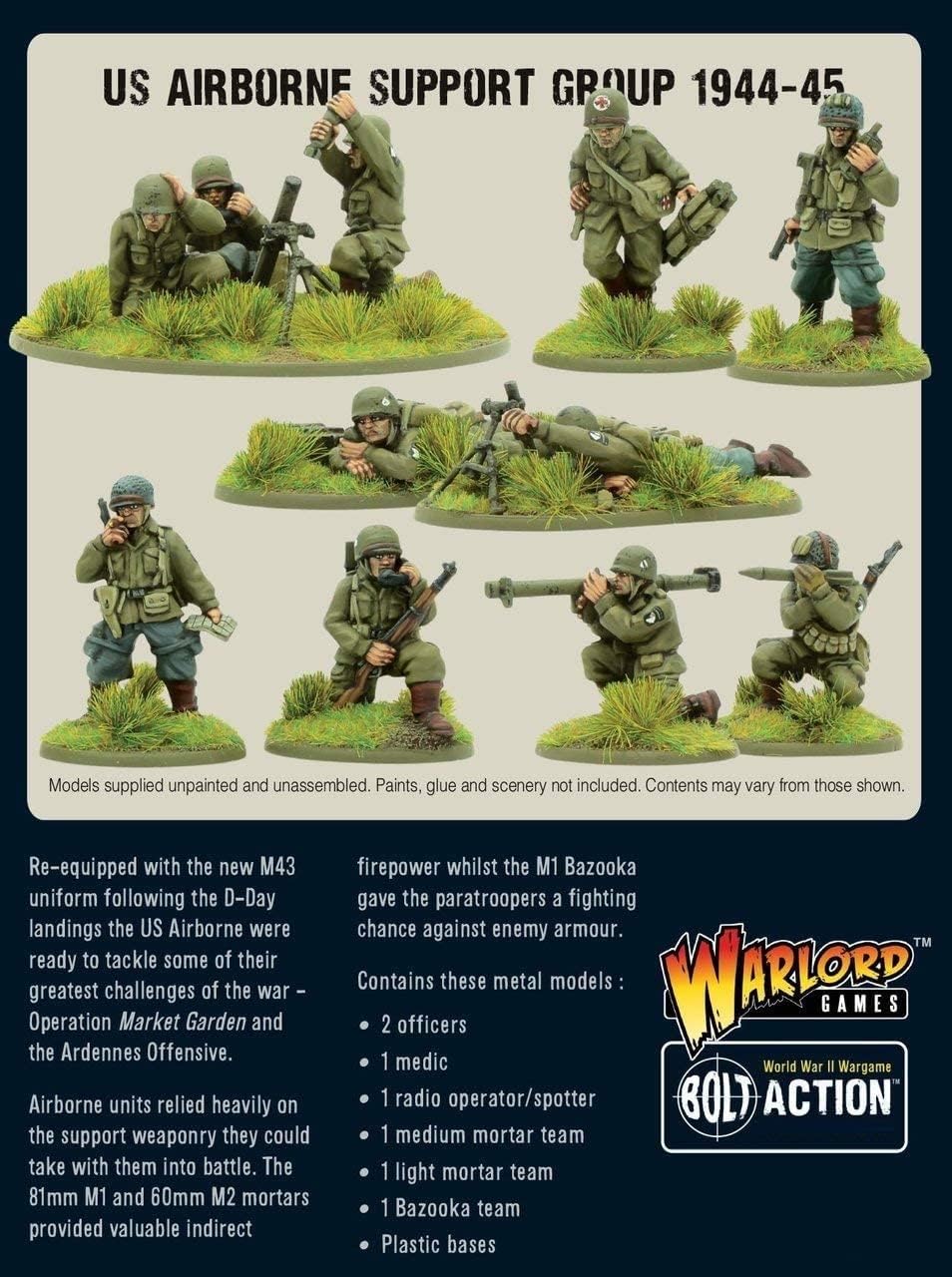 Warlord Game Us Airborne Support Group (1944-45) #402213105