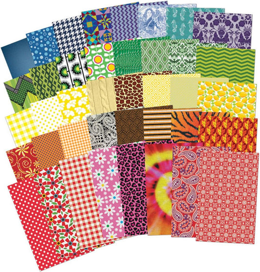 Roylco All Kind of Fabric #R15289, Pack of 64