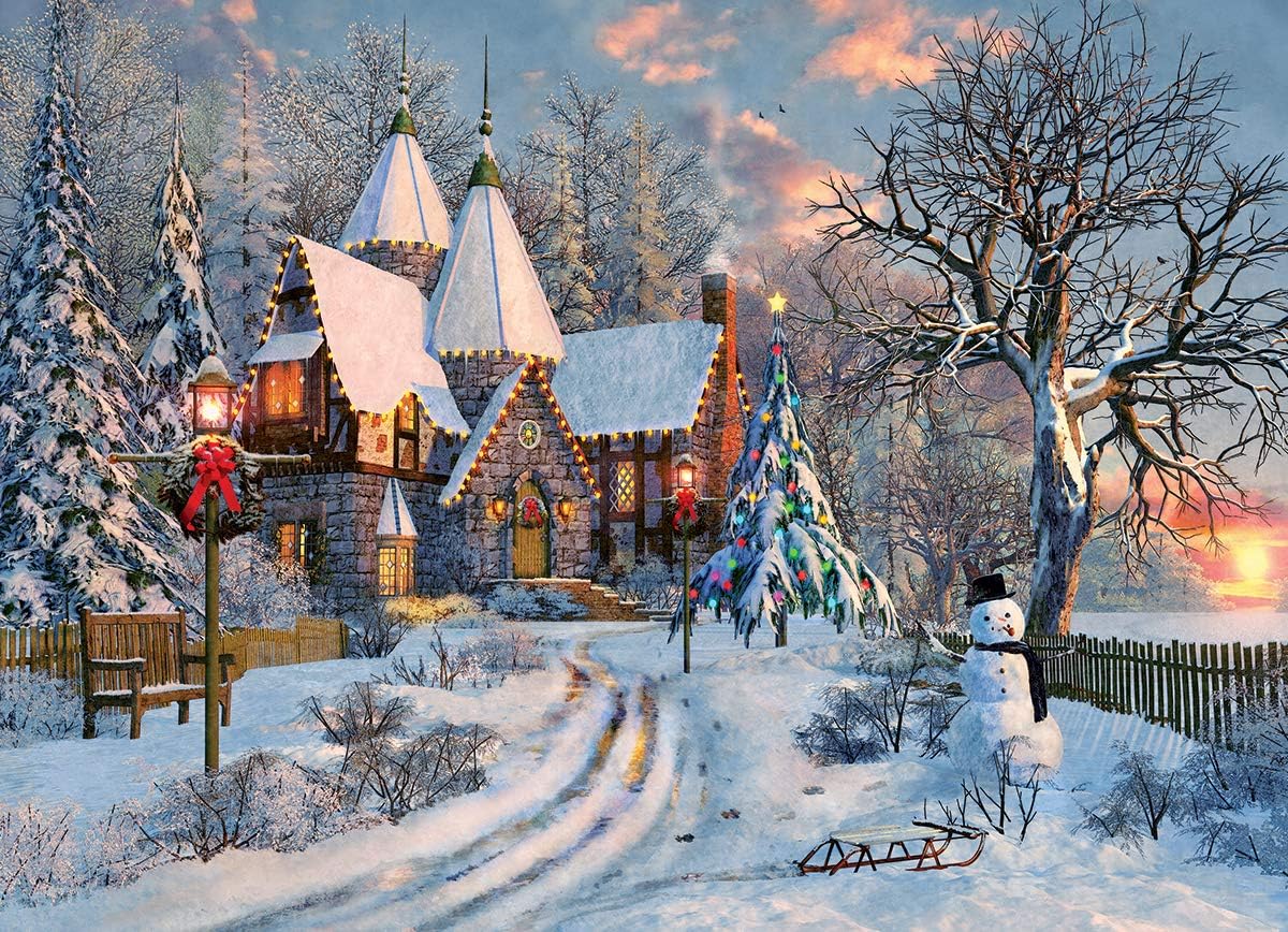 EuroGraphics Christmas Cottage Puzzle (1000 Piece) #6000-0790