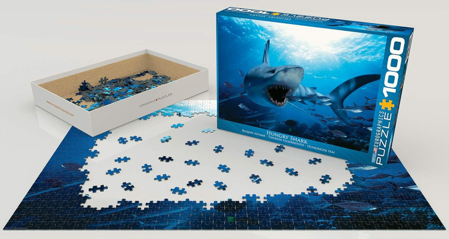 EuroGraphics Hungry Shark 1000 Piece Puzzle #6000-0299