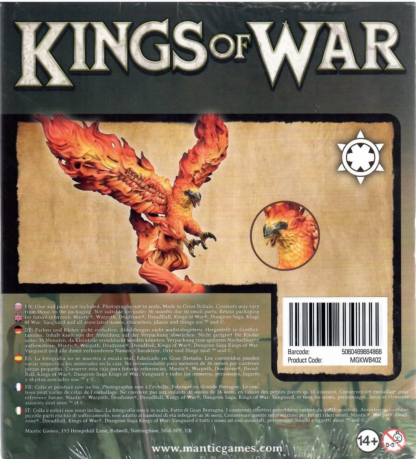 Mantic Games Kings of War: Basilea - Phoenix #MGKWB402