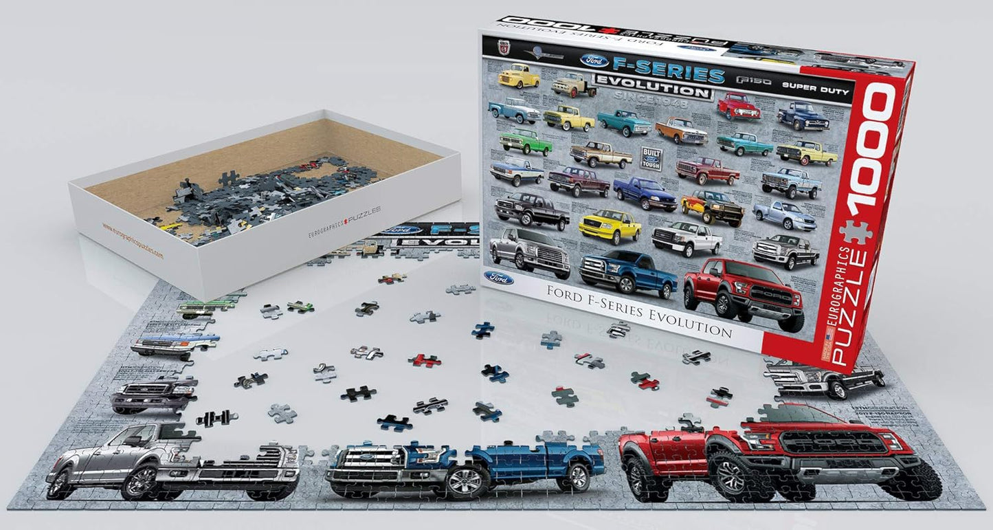 EuroGraphics Ford F-Series Evolution Game Puzzle (1000 Piece) #6000-0950