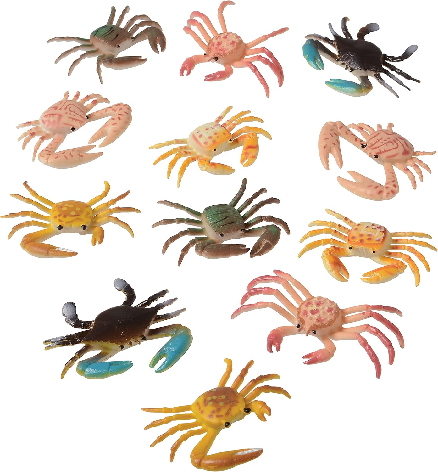 US Toy Plastic Toy Crabs Action Figure  #1621, Pack of 12