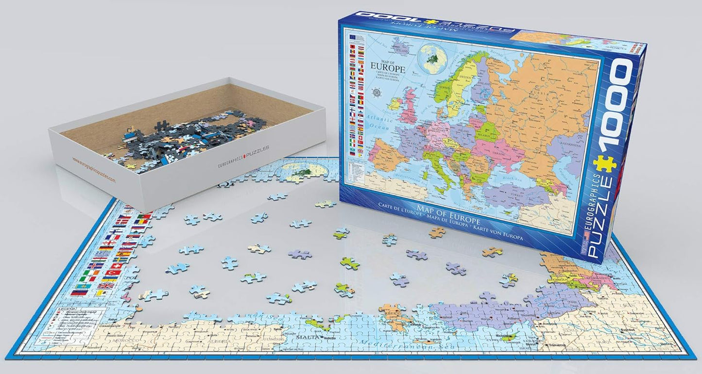 EuroGraphics Map of Europe Puzzle (1000 Piece) #6000-0789