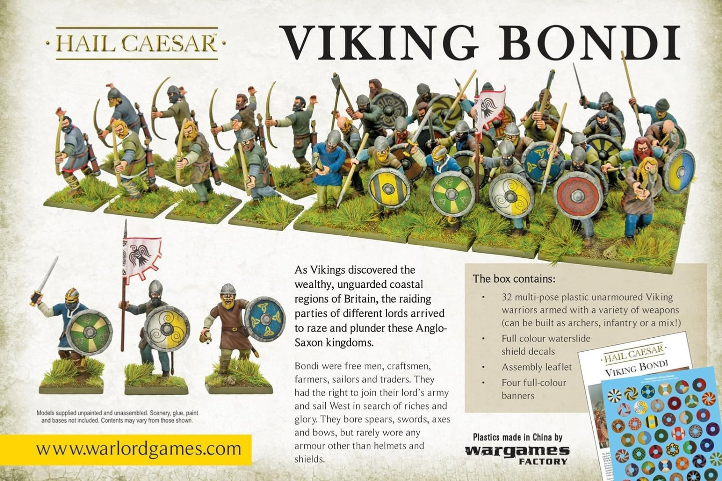 Warlord Games, Hail Caesar - Viking Bondi - Wargaming miniatures #102013102