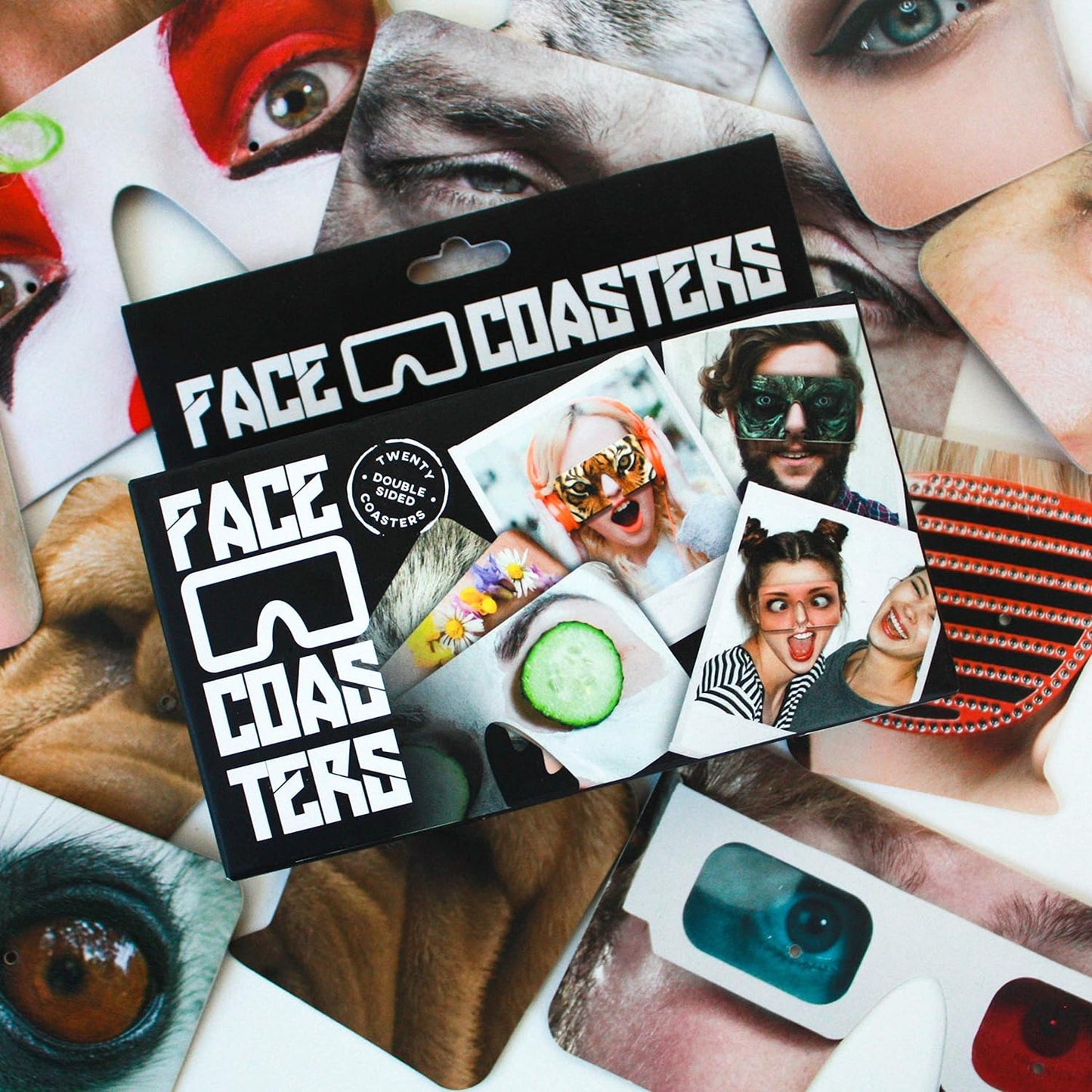 Gift Republic Face Coasters #GR450056, Medium