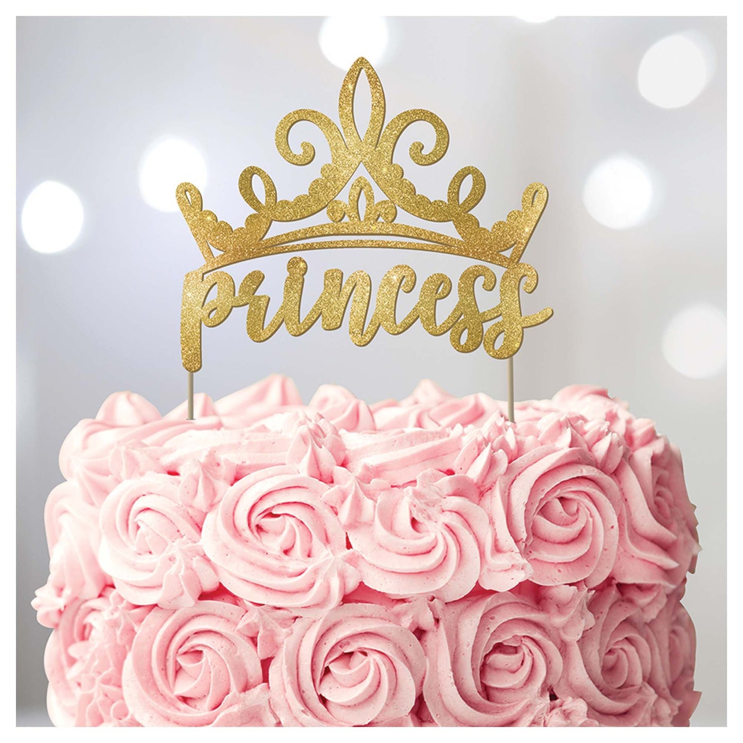Amscan Disney Princess Glitter Cake Pick #102357