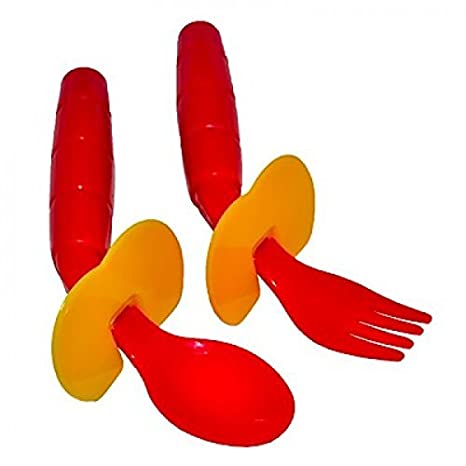 EasieEaters Curved Utensils With Shield