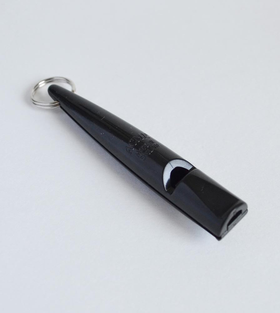 ACME Ultra High Pitch Plastic Dog Whistle #210, Black